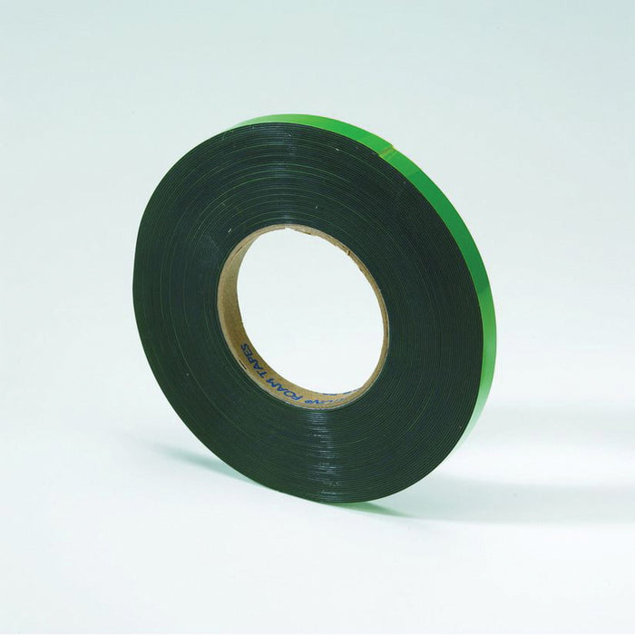 Norton® 76377 Automotive Attachment Tape, 20 yd x 1/2 in x 0.043 in, Polyethylene Backing, Black/Green