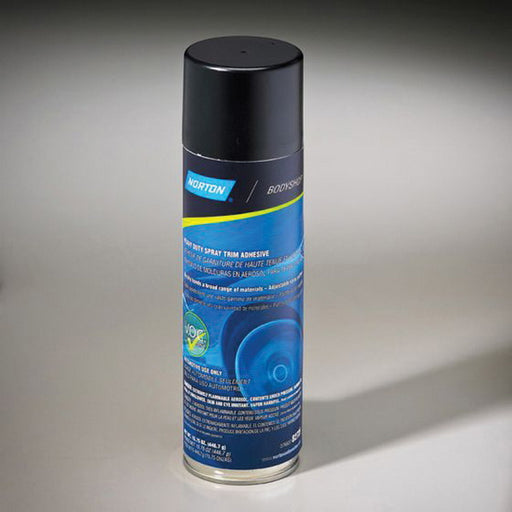 Norton Abrasives Norton 82725 Heavy Duty Spray Trim Adhesive, 20 oz Aerosol Can, Liquid, Light Amber