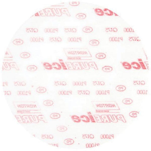 Norton Abrasives Norton Pure Ice 88702 Q175 Series Non-Vacuum NorGrip Sanding Disc, 3 in, P1000 Grit