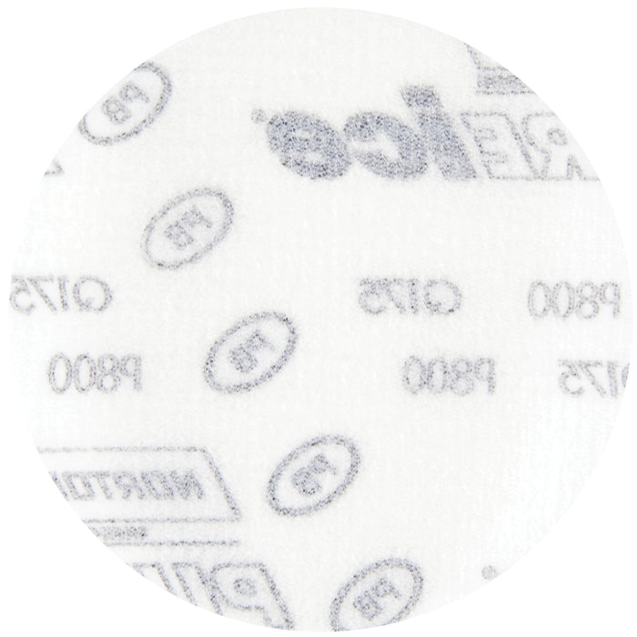 Norton Abrasives Norton Pure Ice 88716 Q175 Series Non-Vacuum Sanding Disc, 6 in, P1500 Grit, Alumin