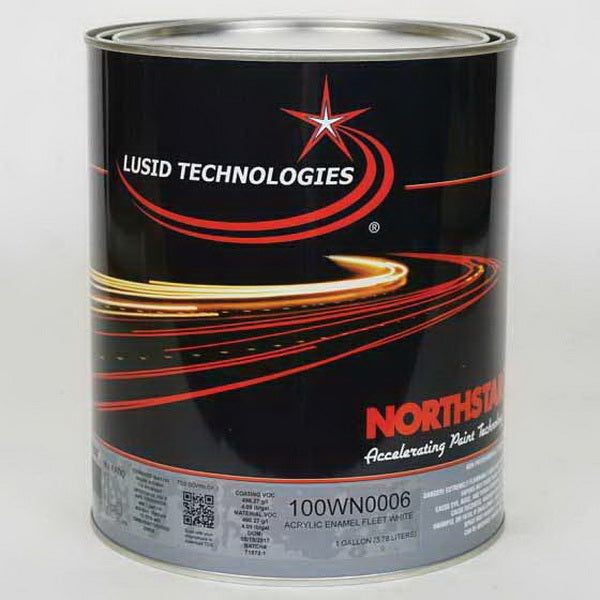 Northstar 100WN0006G Acrylic Enamel Top Coat, 1 gal Can, White