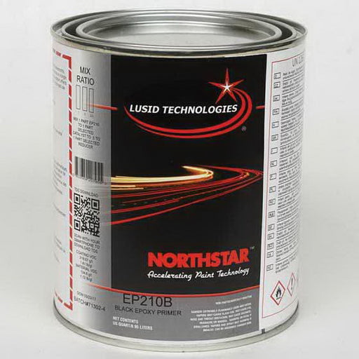 North Star Northstar EP210BQ High Build Epoxy Primer, 1 qt Can, Black, 134.6 g/L VOC, 1:1 Mixing