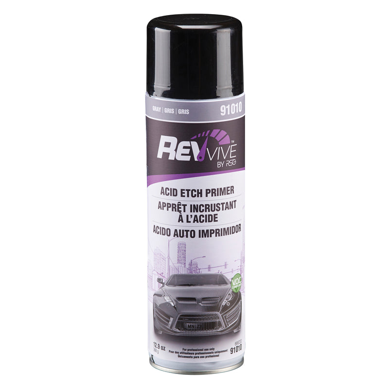 REVvive 91010 Acid Etch Primer, 12.9 oz Aerosol Can, Gray, Liquid