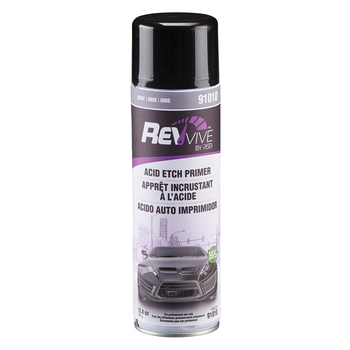 RSG™ REVvive™ 91010 Acid Etch Primer, 12.9 oz Aerosol Can, Gray, Liquid