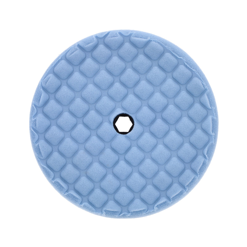 Norton Revive Products REVvive 91312 Double Sided CCS Waffle Finishing Pad, 8 in Dia, Foam Pad, Blue