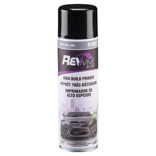 Norton Revive Products REVvive 91007 High Build Primer, 12 oz Aerosol Can, Gray, 636 g/L VOC