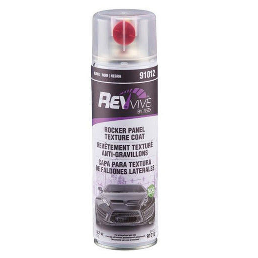 Norton Revive Products REVvive 91012 Rocker Panel Texture Coat, 12.8 oz Aerosol Can, Black, 3 to 4 h