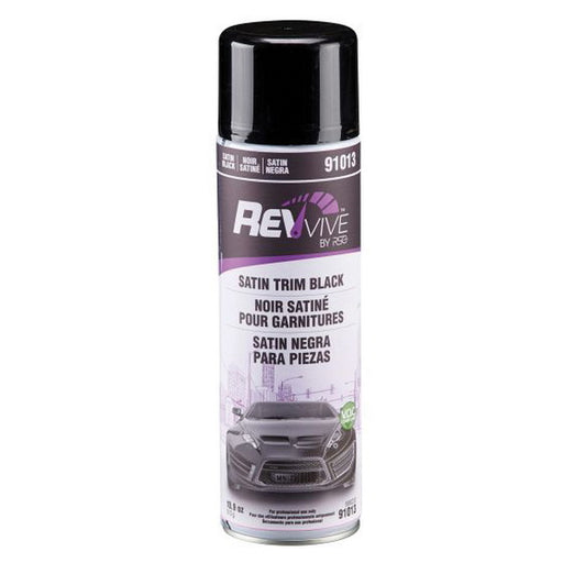 Norton Revive Products REVvive 91013 Trim Paint, 10.9 oz Aerosol Can, Satin Black, 20 to 30 min Curi