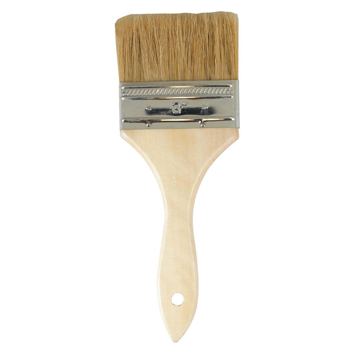 Oak Products National Oak Merit Pro 1606 Chip Brush, 3 in, 100% China Bristle, Wood Handle — view 2