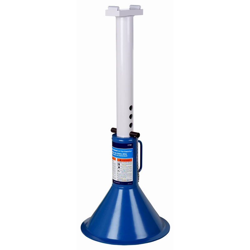 Tools 12-Ton High Jack Stand 1779B - 24,000 lb Capacity, 33¾-44¼" Height Range, Welded Steel