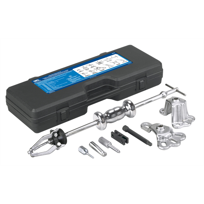 OTC Tools 4579 9-Way Slide Hammer Puller Set with Grip Wrench Adapter, Dent Puller Attachment and