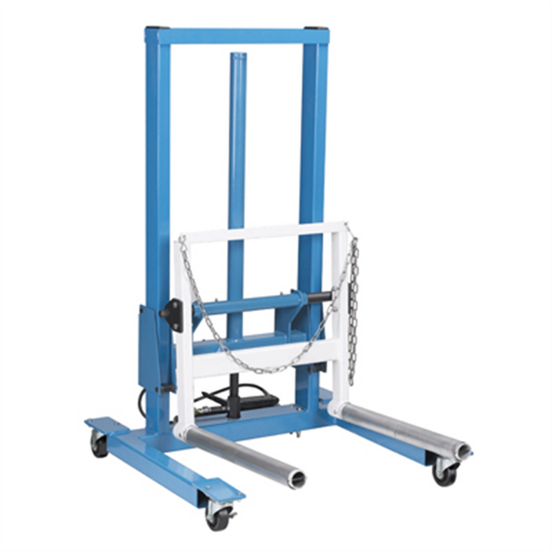 Tools 1,100 lb High-Lift Dual Wheel Dolly 5105B with superior lift height for heavy-duty shop
