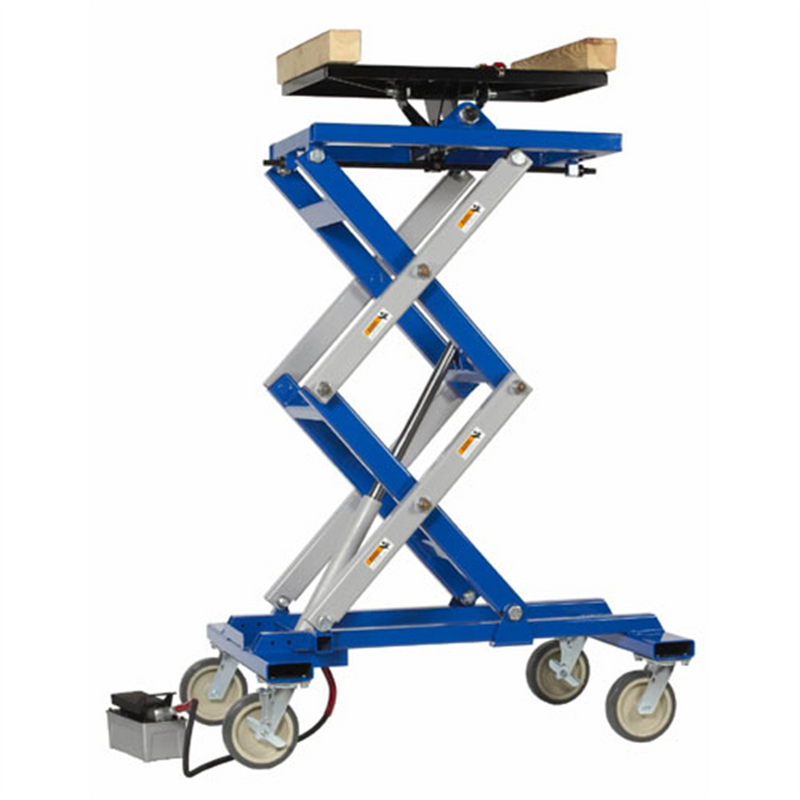Tools 5285 1,650 lb Powertrain Lift - 20 × 32 in Table, 15° Tilt, Air/Hydraulic Foot Pump