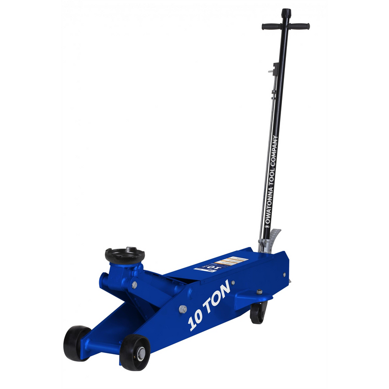 Tools 10 Ton Service Jack HDJ10 with safety overload and foot pedal, 43-¼" lockable handle
