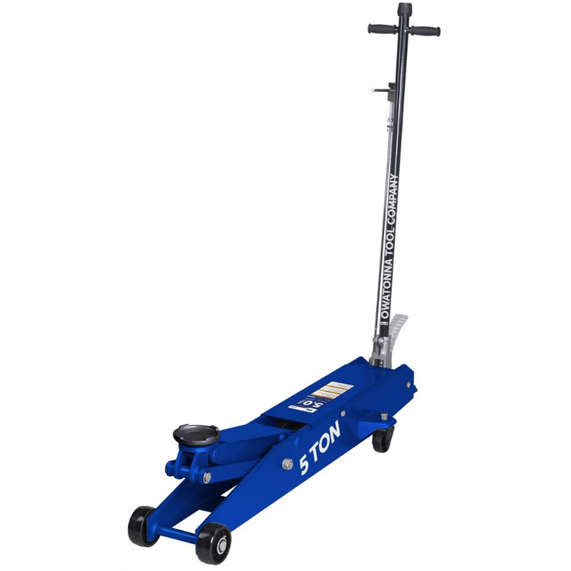 Tools HDJ5 5 Ton Service Jack, Long Chassis, Safety Overload, Foot Pedal, Lockable 40" Handle
