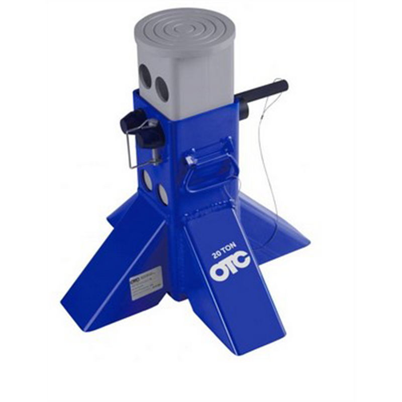 Tools S020 20-Ton Jack Stand with Dual-Pin Saddle and Welded Steel Base