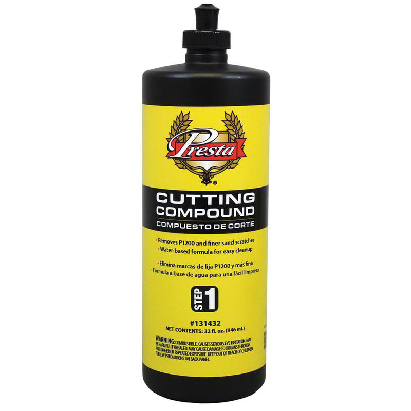 Presta Products Presta 131432 Cutting Compound, 32 oz Bottle, White