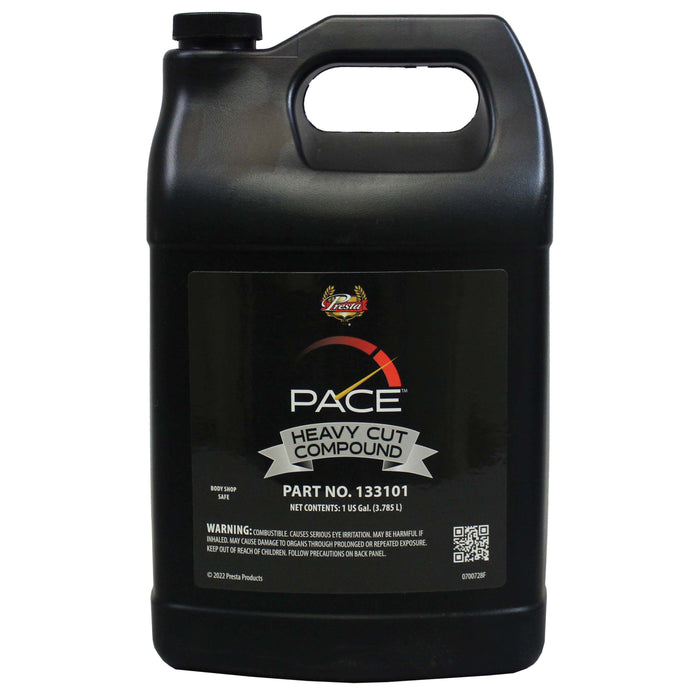 Presta Products Presta PACE 133101 Heavy Cut Compound, 1 gal, Liquid, Gray