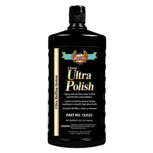 Presta Products Presta Chroma 133532 Ultra Polish, 32 oz Bottle, Green