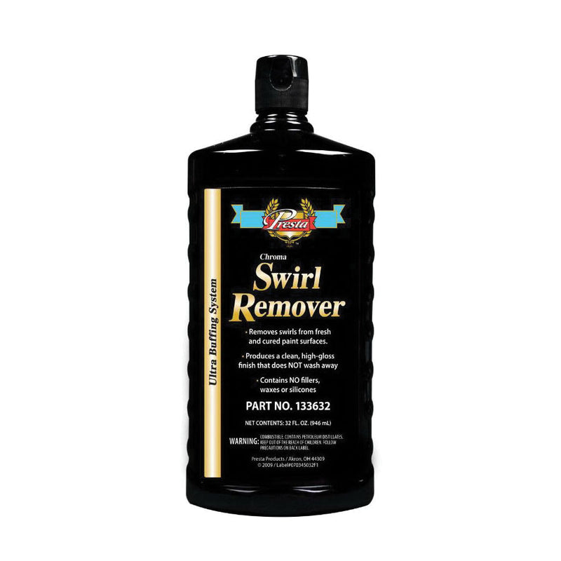 Presta Products Presta Chroma 133632 Swirl Remover, 32 oz Bottle, Blue