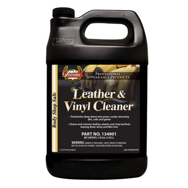 Presta Products Presta 134901 Leather and Vinyl Cleaner, 1 gal Can, Translucent Light Yellow to Dark