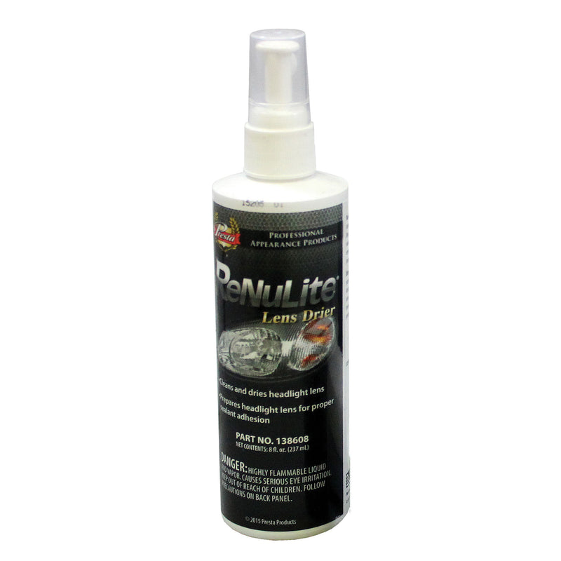 Presta Products Presta ReNuLite 138608 Headlight Lens Drier, 8 oz Aerosol Can