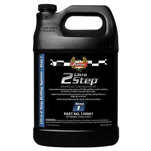 Presta Products Presta Ultra 2 Step 139001 MaxCut Compound, 1 gal Can, White