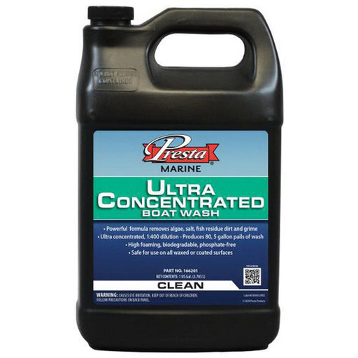 Presta Products Presta 166201 Ultra Concentrated Boat Wash, 1 gal Bottle, Clear Pink