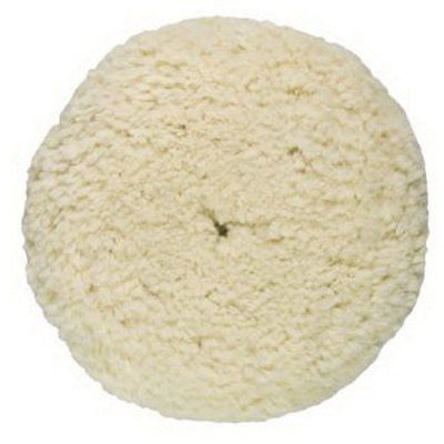 Presta Heavy Cut Cutting Pad 810176 100% Wool White 9 in Hook-and-Loop