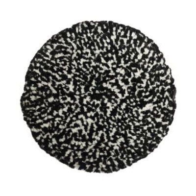 Presta Compound Wool Pad 890146, 9 in Dia, 1-1/2 in Thick, Black and White, Hook-and-Loop
