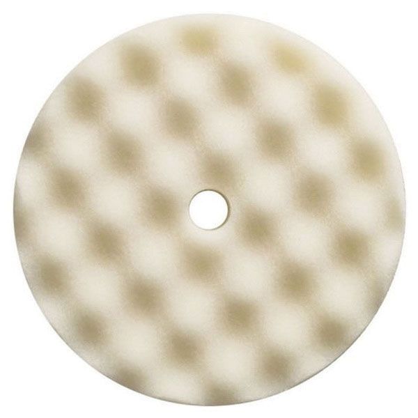 Presta 890171 Single Sided Heavy Cut Cutting Pad 8-1/2 in White Foam Hook-and-Loop
