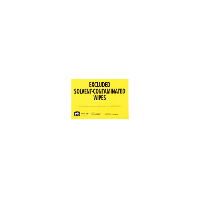 New Pig CONTAMINATED WIPES LABEL PACK OF