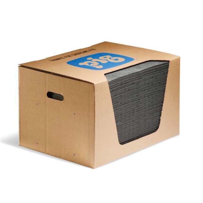 New Pig Pig MAT135 Lightweight Absorbent Mat Pad in Dispenser Box, 20 in L x 15 in W, Up to 22 gal p — view 4