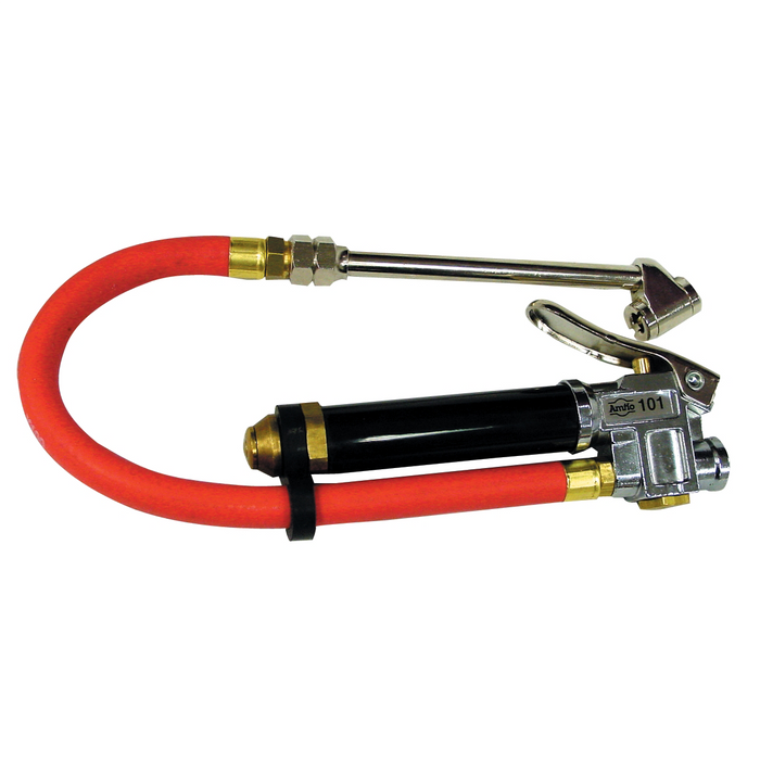 Plews - Edelmann INFLATOR W/ GAUGE DUAL FT10-120PSI 12IN. HOSE