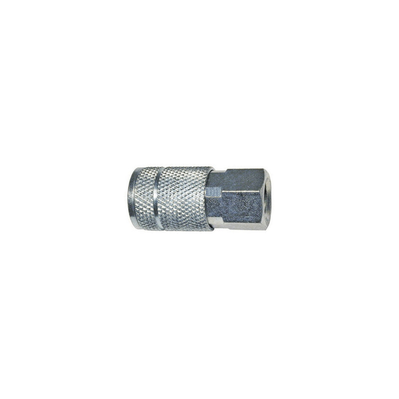 Plews - Edelmann Amflo C2 T-Style Coupler, 1/4 in, FNPT, Steel