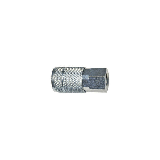 Plews - Edelmann Amflo C2 T-Style Coupler, 1/4 in, FNPT, Steel