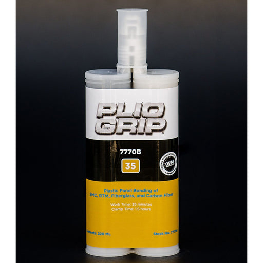 Plio-Grip Plastic Panel 35 7770B Plastic Panel Bonding, 220 mL Cartridge, Black