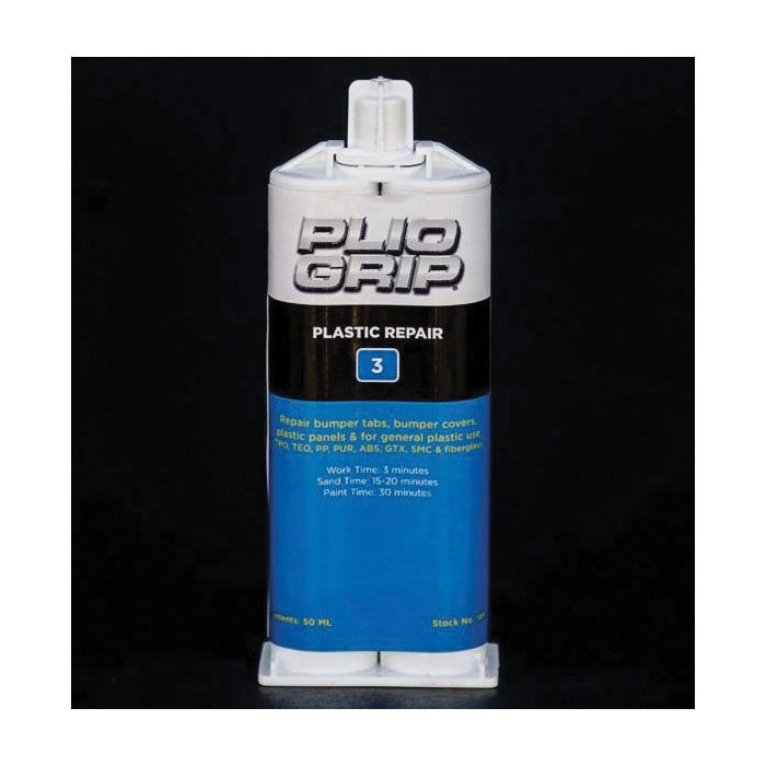 Plio-Grip Plastic Repair 3 8001 Plastic Repair, 220 mL Cartridge, Beige (Part A), Black (Part B)