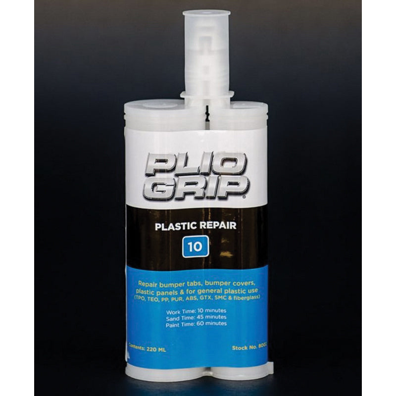 Plio-Grip Plastic Repair 10 8002 Plastic Repair, 220 mL Cartridge, Beige (Part A), Black (Part B)