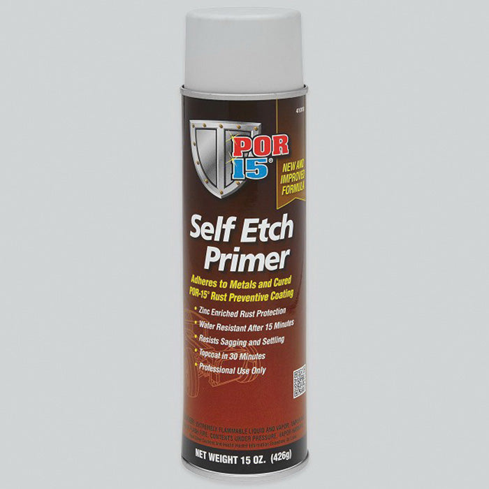 POR-15® 41018 Self-Etch Primer, 15 oz Aerosol Can, Light Gray