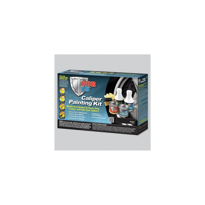 POR-15 42639 Caliper Painting Kit Black Gloss with Cleaner, Metal Prep, Rust Preventive, Paint