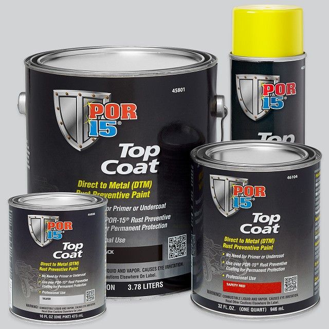 46008 Top Coat DTM Paint, 1 pt Can, Silver, Liquid, 30 to 60 min Curing