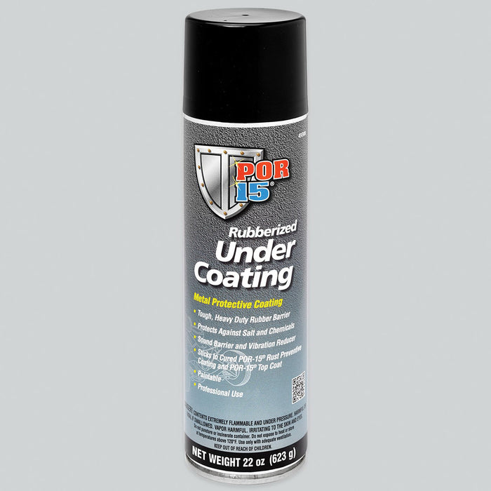 POR-15® 49308 Rubberized Under Coating, 22 oz Aerosol Can, Black, Gas