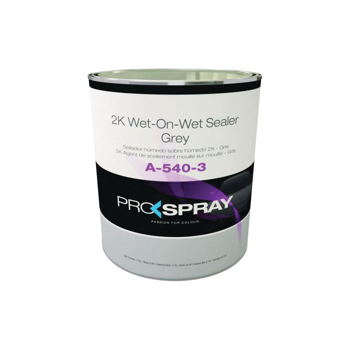 Pro-Spray European Automotive Finishes A-540-3 2K Wet on Wet Sealer, 4 L Round Can, Gray
