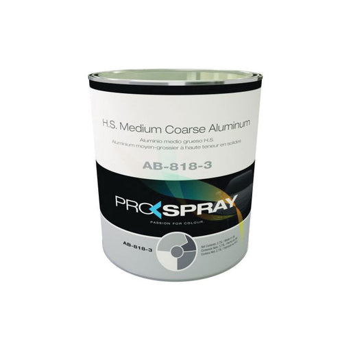 Pro-Spray European Automotive Finishes AB-818-3 Medium Coarse HS Toner, 3 L, Metallic Aluminum