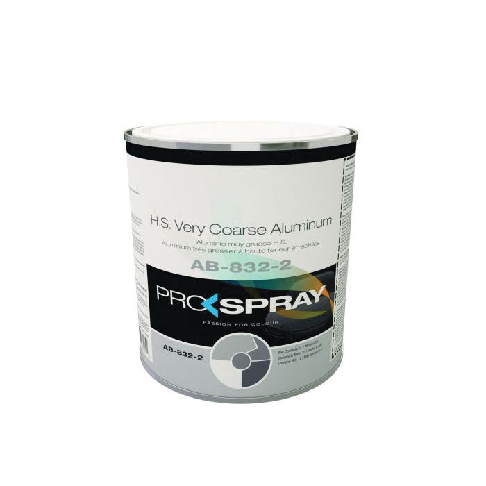 Pro-Spray European Automotive Finishes AB-832-2 Very Coarse HS Toner, 1 L, Metallic Aluminum