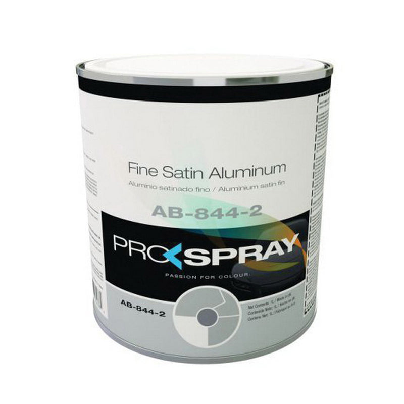 Pro-Spray European Automotive Finishes AB-844-2 Mixing Toner, 1 L Can, Fine Satin Aluminum