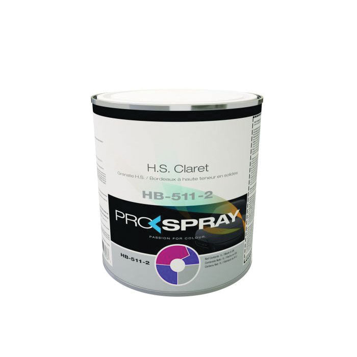 Pro-Spray European Automotive Finishes HB-511-2 HS Toner, 1 L Can, Claret
