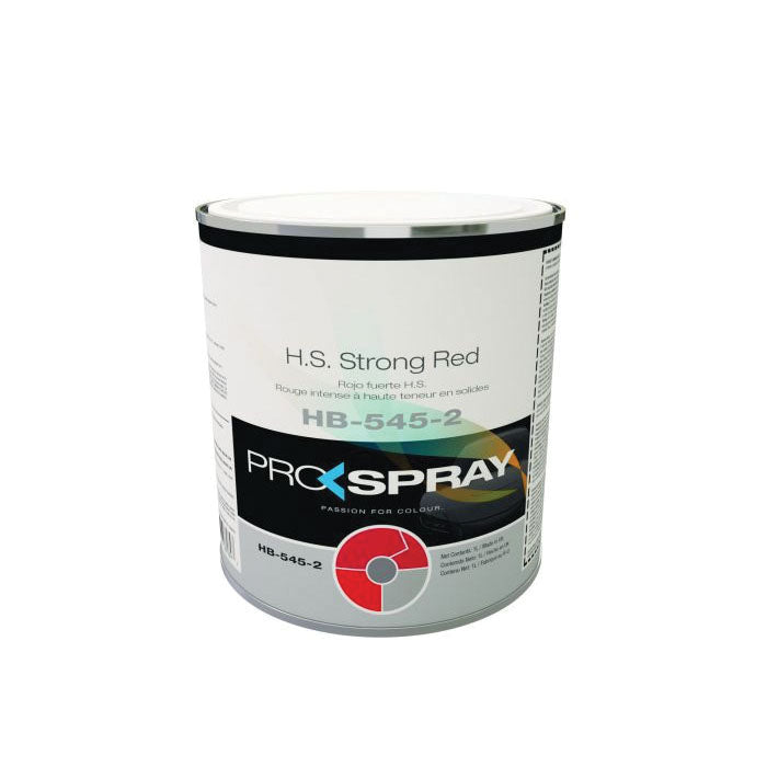 Pro-Spray European Automotive Finishes HB-545-2 HS Toner, 1 L Can, Strong Red