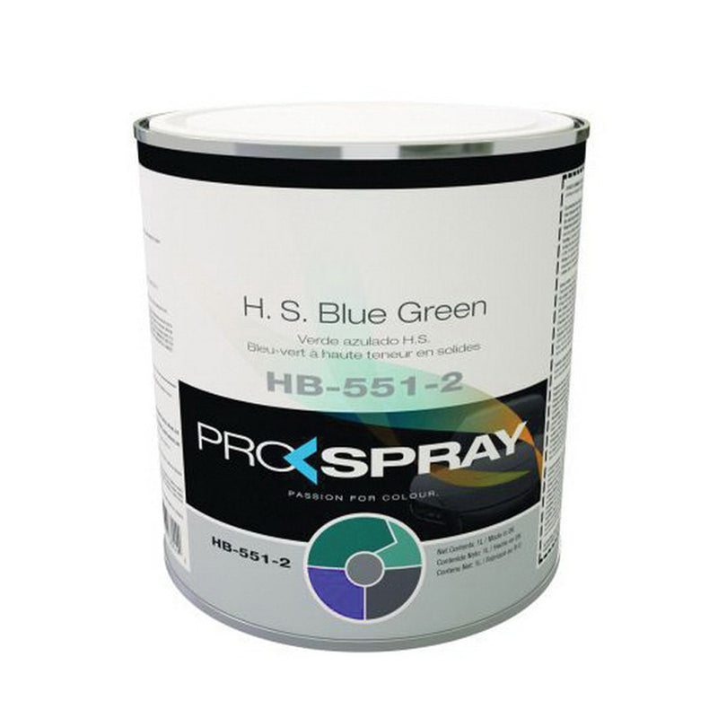Pro-Spray European Automotive Finishes HB-551-2 HS Toner, 1 L Can, Blue Green